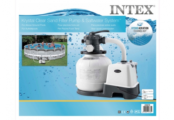       Kristal Clear Sand Filter Pump and Saltwater System QX2100 Intex 26676