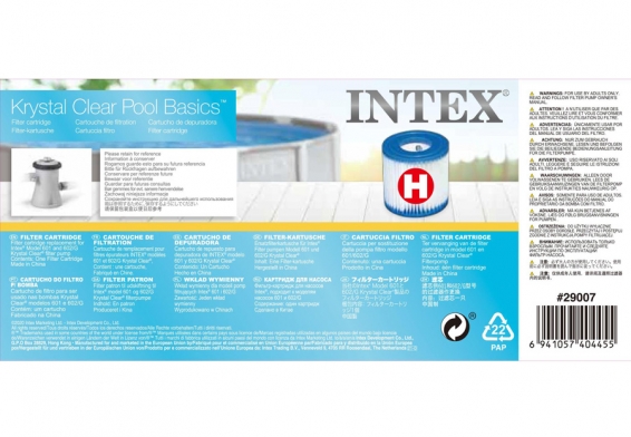  H    Filter Cartridge Intex 29007