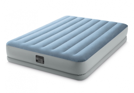 Двуспальная надувная кровать Mid-Rise Comfort Airbed Intex 64168, встроенный электрический насос 220В