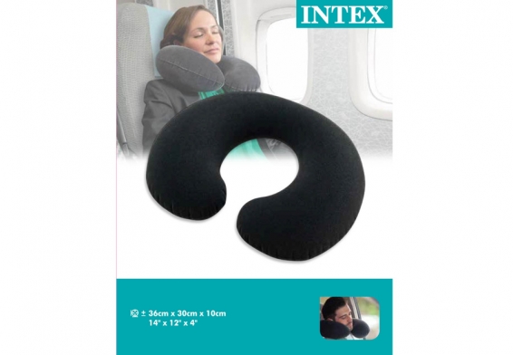 Надувная подушка-подголовник для путешествий Travel Pillow Intex 68675