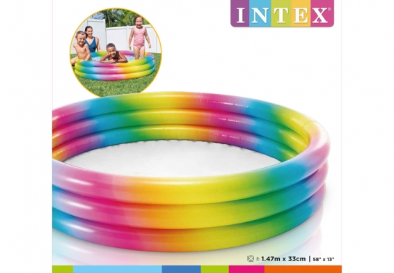 Надувной бассейн Rainbow Ombre Pool Intex 58439NP