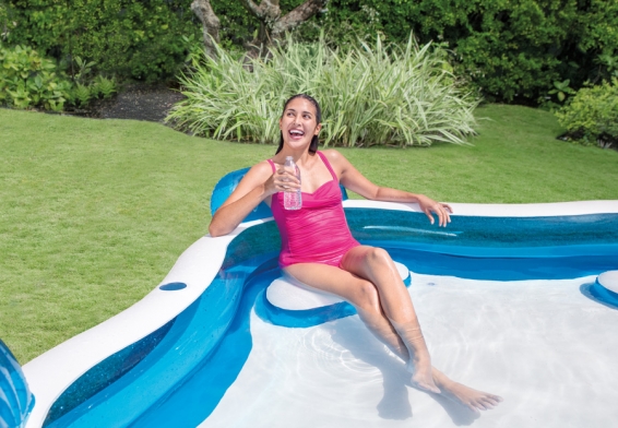   Swim Center Family Lounge Pool Intex 56475NP