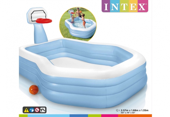   Swim Center Shootin Hoops Family Pool Intex 57183NP