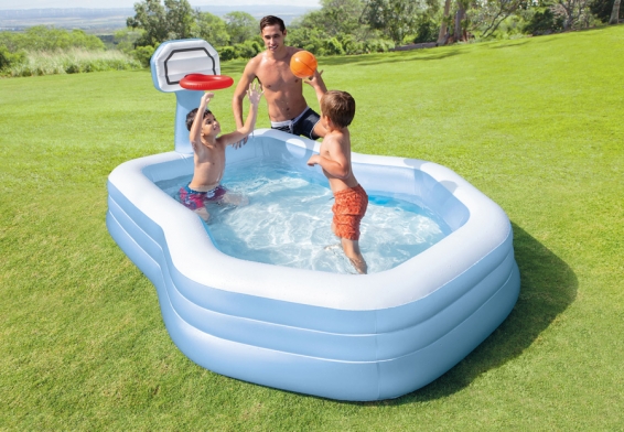   Swim Center Shootin Hoops Family Pool Intex 57183NP