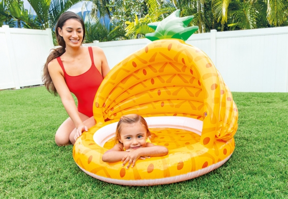 Надувной бассейн Pineapple Baby Pool Intex 58414NP