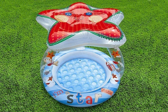 Надувной бассейн Lil Star Shade Baby Pool Intex 57428NP