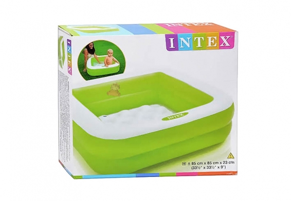 Надувной бассейн Play Box Pool Intex 57100NP, цвет салатовый