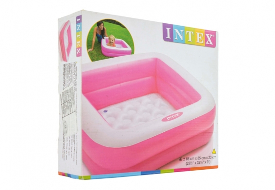 Надувной бассейн Play Box Pool Intex 57100NP, цвет розовый