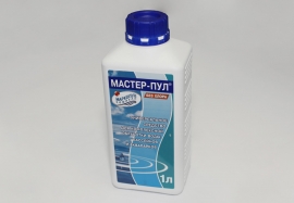 Маркопул Мастер-Пул - универсальное бесхлорное жидкое средство для ухода за бассейном, 1 л