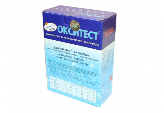 Маркопул Окситест-Nova - комплексное средство на основе активного кислорода для дезинфекции воды и борьбы с водорослями, 1 упаковка