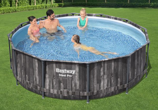   366  100  Steel Pro Frame Pool Bestway 561QX