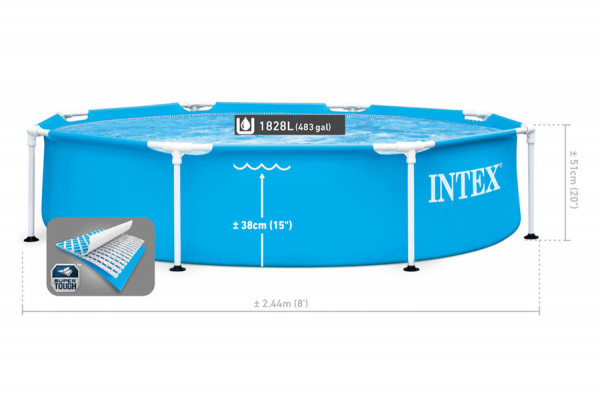   244  51  Metal Frame Pool Intex 28205NP
