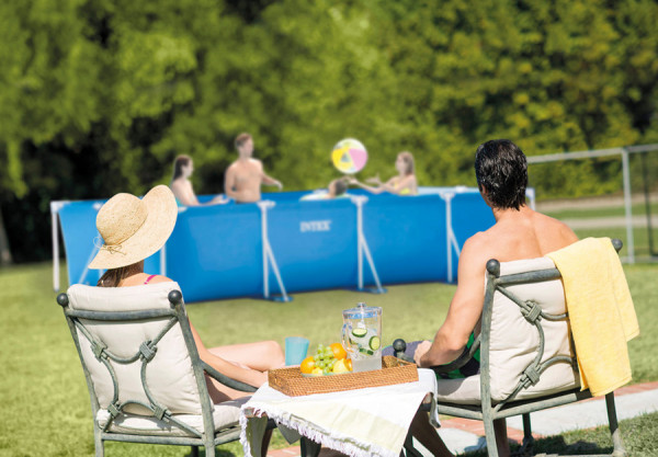   450  220  84  Rectangular Frame Pool Intex 28274NP,  