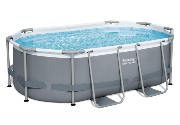   305  200  84  Steel Pro Max Oval Frame Pool Bestway 5614A,  
