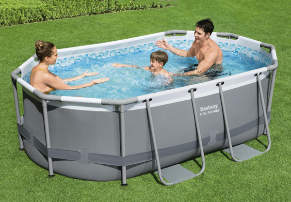   305  200  84  Steel Pro Max Oval Frame Pool Bestway 5614A,  