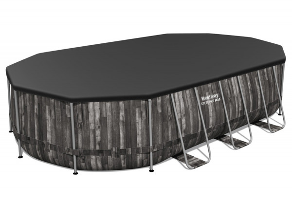   610  366  122  Steel Pro Max Oval Frame Pool Bestway 5611R,  , , 