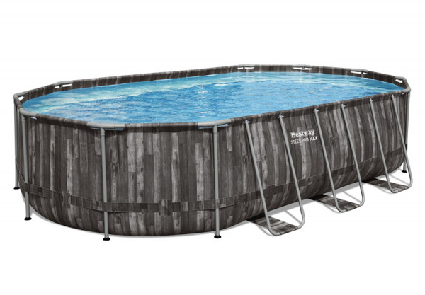   610  366  122  Steel Pro Max Oval Frame Pool Bestway 5611R,  , , 