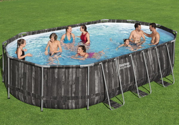   610  366  122  Steel Pro Max Oval Frame Pool Bestway 5611R,  , , 