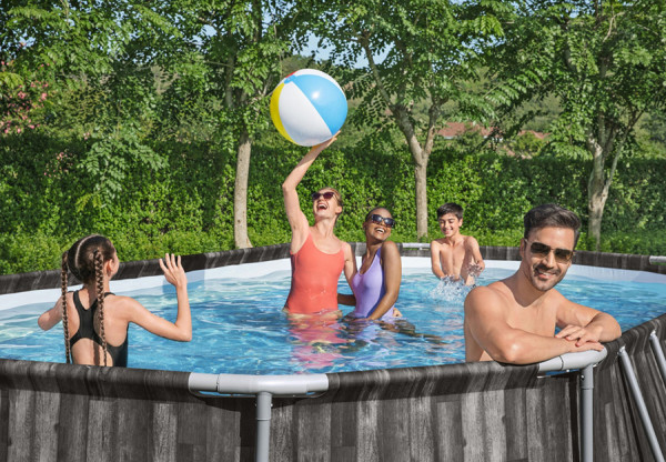   610  366  122  Steel Pro Max Oval Frame Pool Bestway 5611R,  , , 