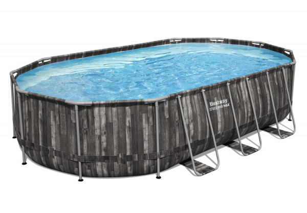   610  366  122  Steel Pro Max Oval Frame Pool Bestway 5611R,  , , 