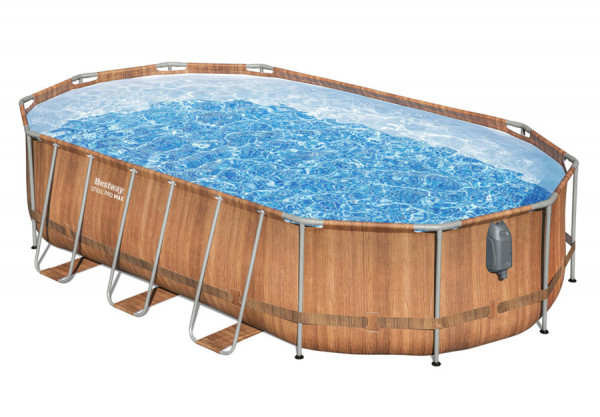   610  366  122  Steel Pro Max Oval Frame Pool Bestway 56719,  , , 