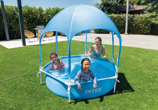   183  38  Canopy Metal Frame Pool Intex 28209NP