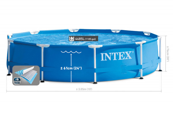   305  76  Metal Frame Pool Intex 54202CS,  , 