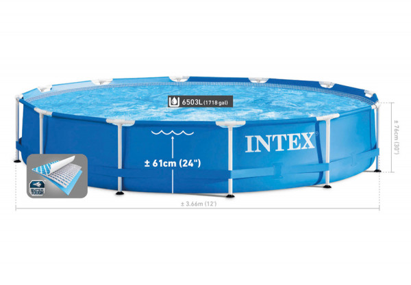   366  76  Metal Frame Pool Intex 54212CS,  , 