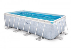   400  200  100  Rectangular Chevron Prism Frame Pool Intex 26780NP,  , 