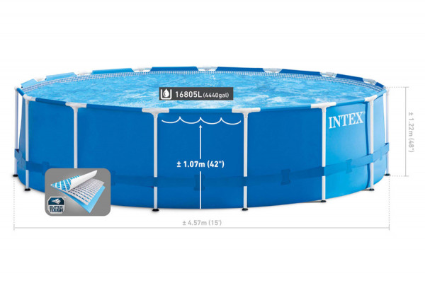   457  122  Metal Frame Pool Intex 28242WPA