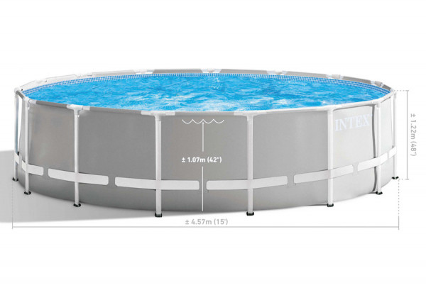   457  122  Prism Frame Pool Intex 26726NP,  , , 