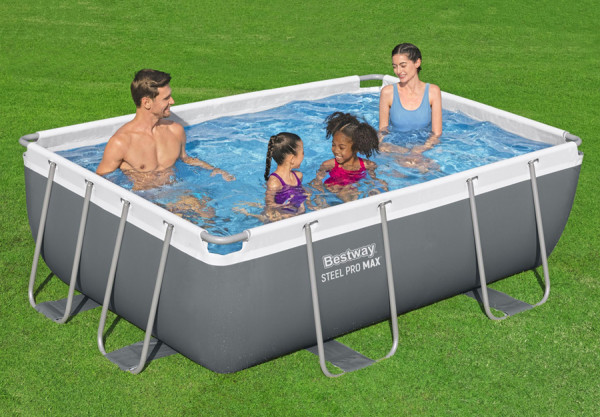   282  196  84  Steel Pro Max Rectangular Frame Pool Bestway 56629,  