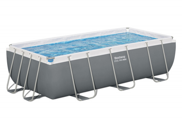   404  201  100  Steel Pro Max Rectangular Frame Pool Bestway 56441,  , 