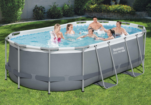   427  250  100  Steel Pro Max Oval Frame Pool Bestway 56620,  , 