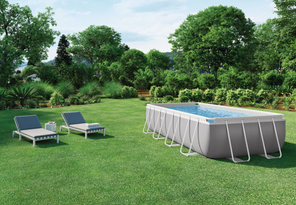   488  244  107  Rectangular Prism Frame Pool Intex 26792NP,  , , 