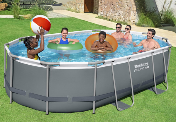   488  305  107  Steel Pro Max Oval Frame Pool Bestway 56448,  , , 