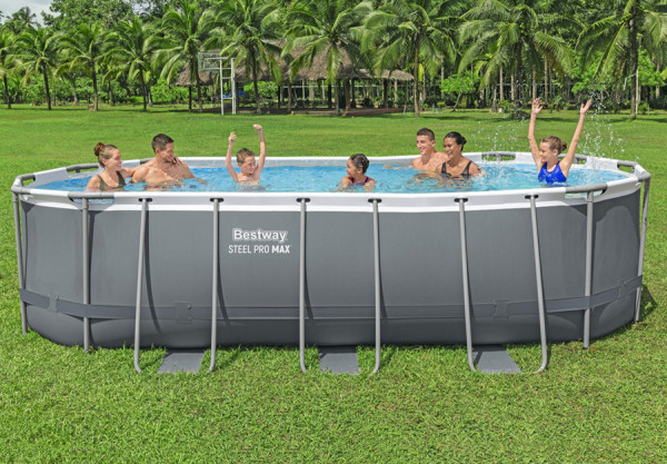   549  274  122  Steel Pro Max Oval Frame Pool Bestway 56710,  , , 
