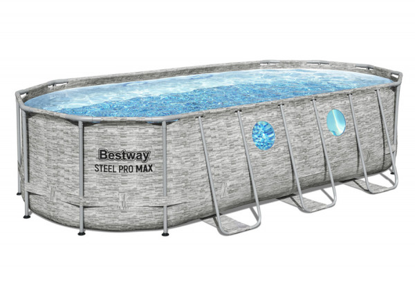   549  274  122  Steel Pro Max Oval Frame Pool Bestway 56716,  , , 