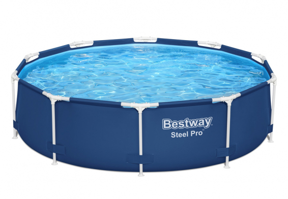 Каркасный бассейн 305 х 76 см Steel Pro Frame Pool Bestway 56679, фильтрующий насос
