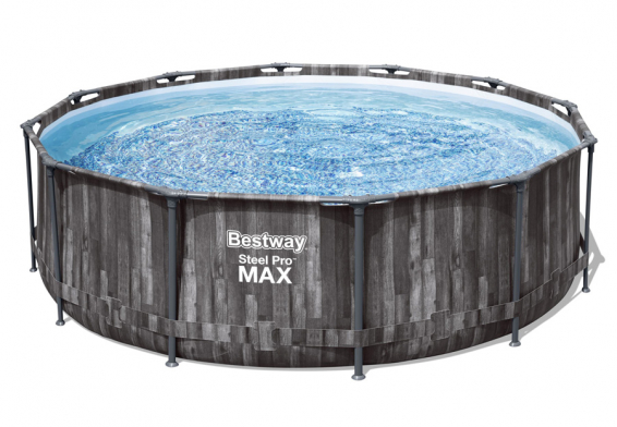 Каркасный бассейн 366 х 100 см Steel Pro Max Frame Pool Bestway 5614X, фильтрующий насос, лестница