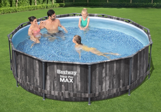   366  100  Steel Pro Max Frame Pool Bestway 5614X,  , 