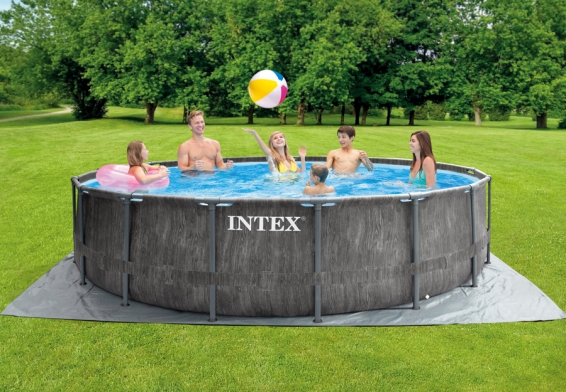   457  122  Greywood Prism Frame Pool Intex 26742WP, , 