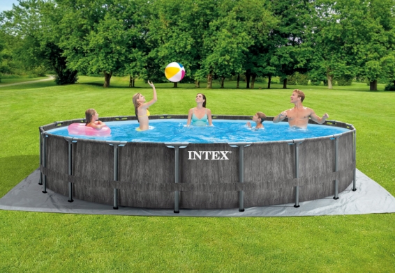   549  122  Greywood Prism Frame Pool Intex 26744WP, , 