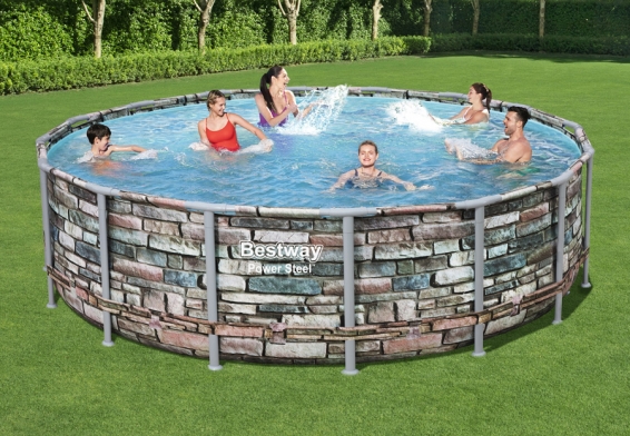   488  122  Power Steel Round Pool Bestway 56966,  , , 