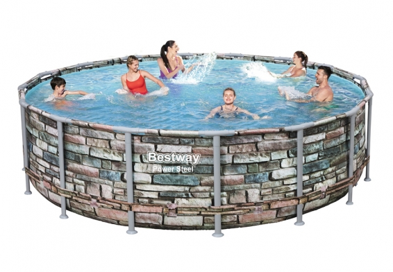   488  122  Power Steel Round Pool Bestway 56966,  , , 