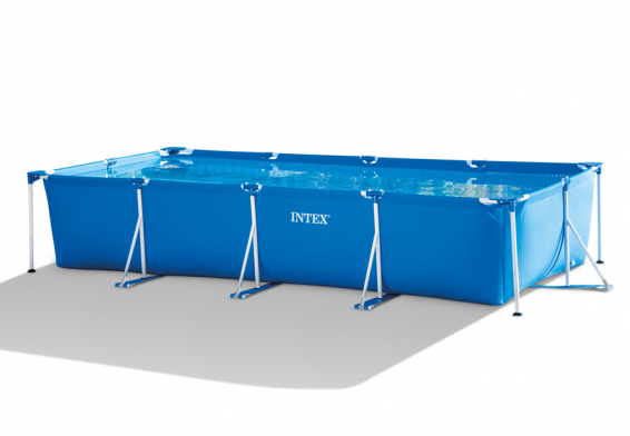 Каркасный бассейн 450 х 220 х 84 см Rectangular Frame Pool Intex 28274NP, фильтрующий насос