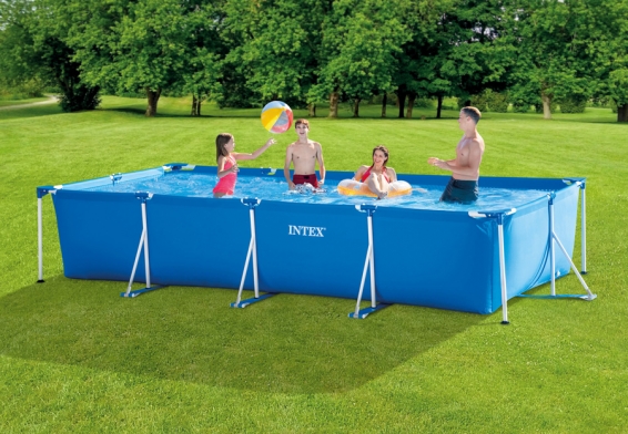   450  220  84  Rectangular Frame Pool Intex 28274NP,  