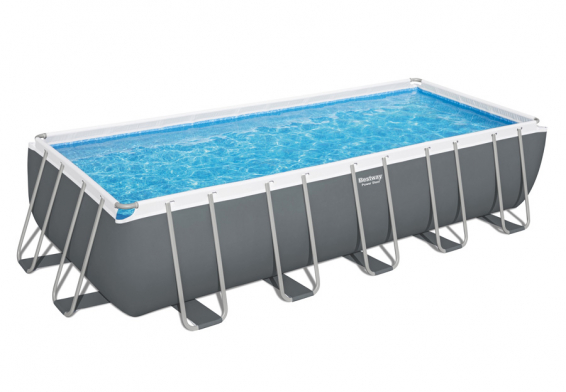   640  274  132  Power Steel Rectangular Frame Pool Bestway 5611Z,  , , 