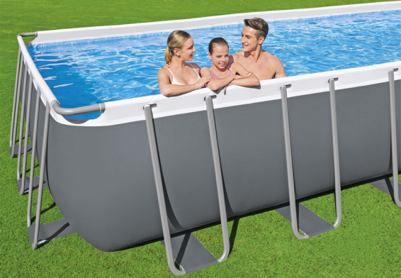   640  274  132  Power Steel Rectangular Frame Pool Bestway 5612B,   , , 