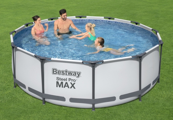   366  100  Steel Pro Max Frame Pool Bestway 56260,  